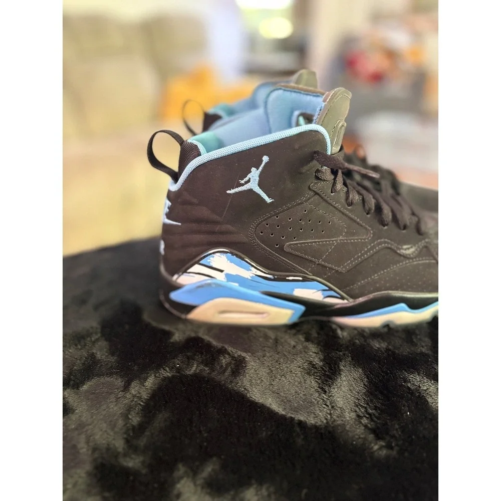 Jordan MVP 678 Black University Blue Sneakers Mens Basketball Shoes DZ4475-041